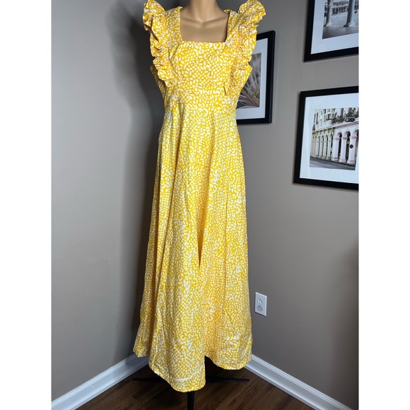 Anthropologie SIKA Marigold Ruffled Maxi Dress - Picture 4 of 7